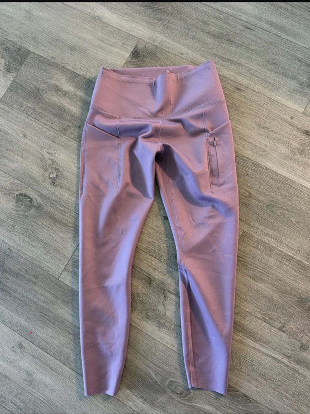 Nike Go Dri-Fit Purple Leggings Large